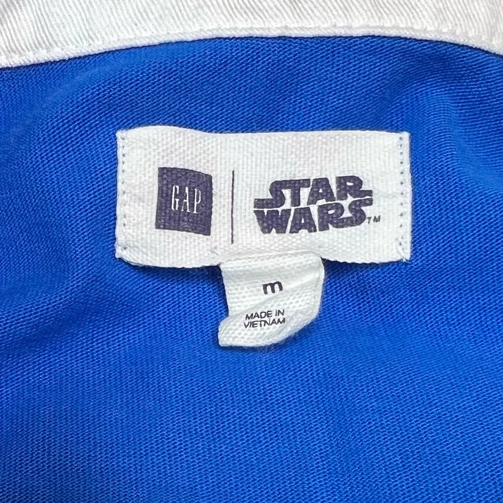 Gap Star Wars Collared Long sleeve Jedi Tee Blue Size Medium